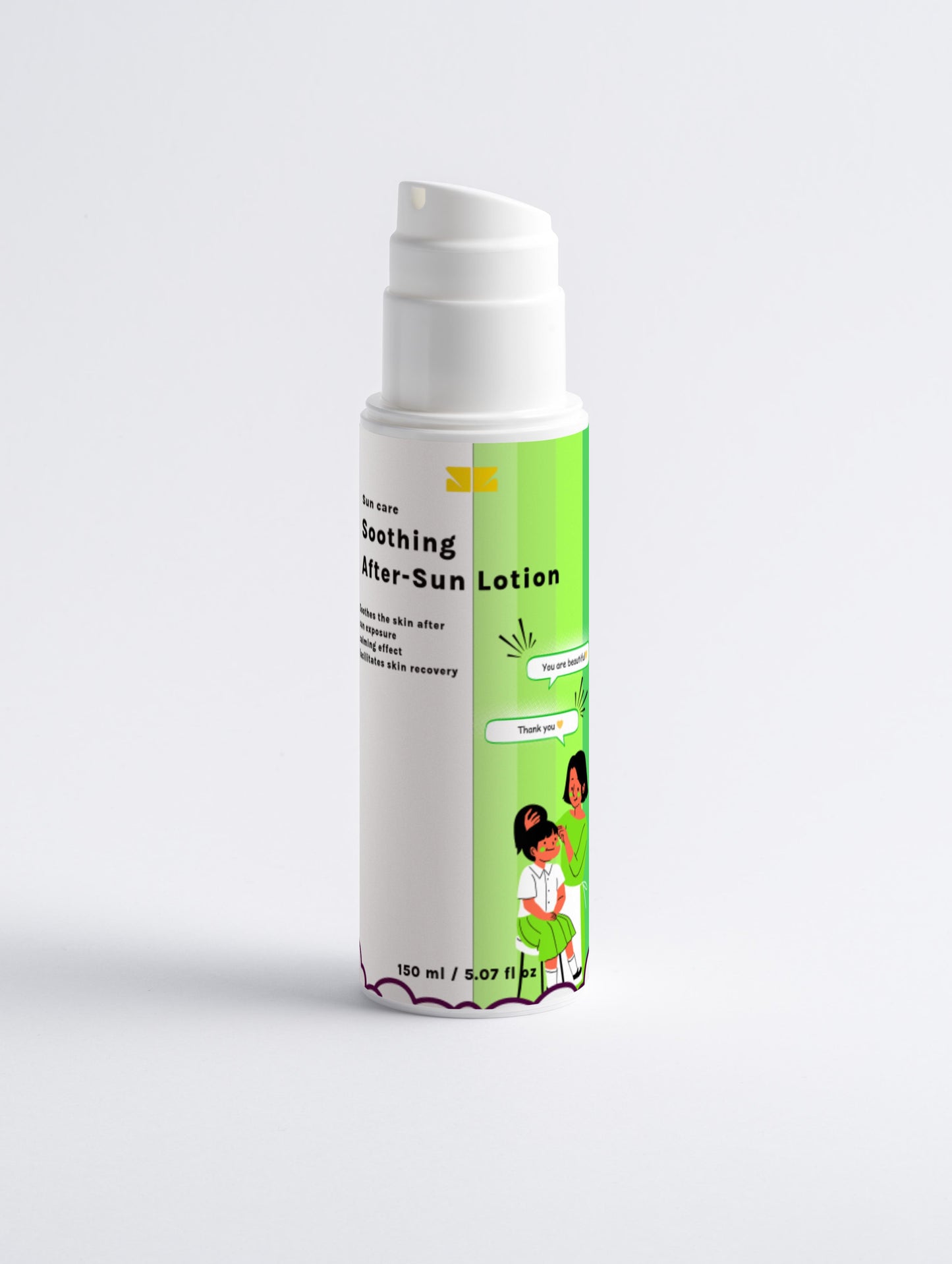 “Luro Soothing After-Sun Lotion | Cooling & Hydrating Relief”❄️💛