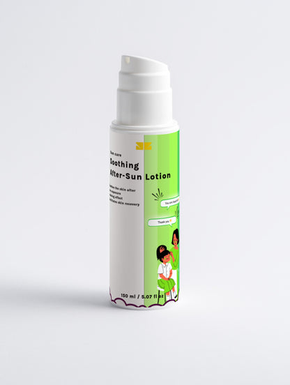 “Luro Soothing After-Sun Lotion | Cooling & Hydrating Relief”❄️💛
